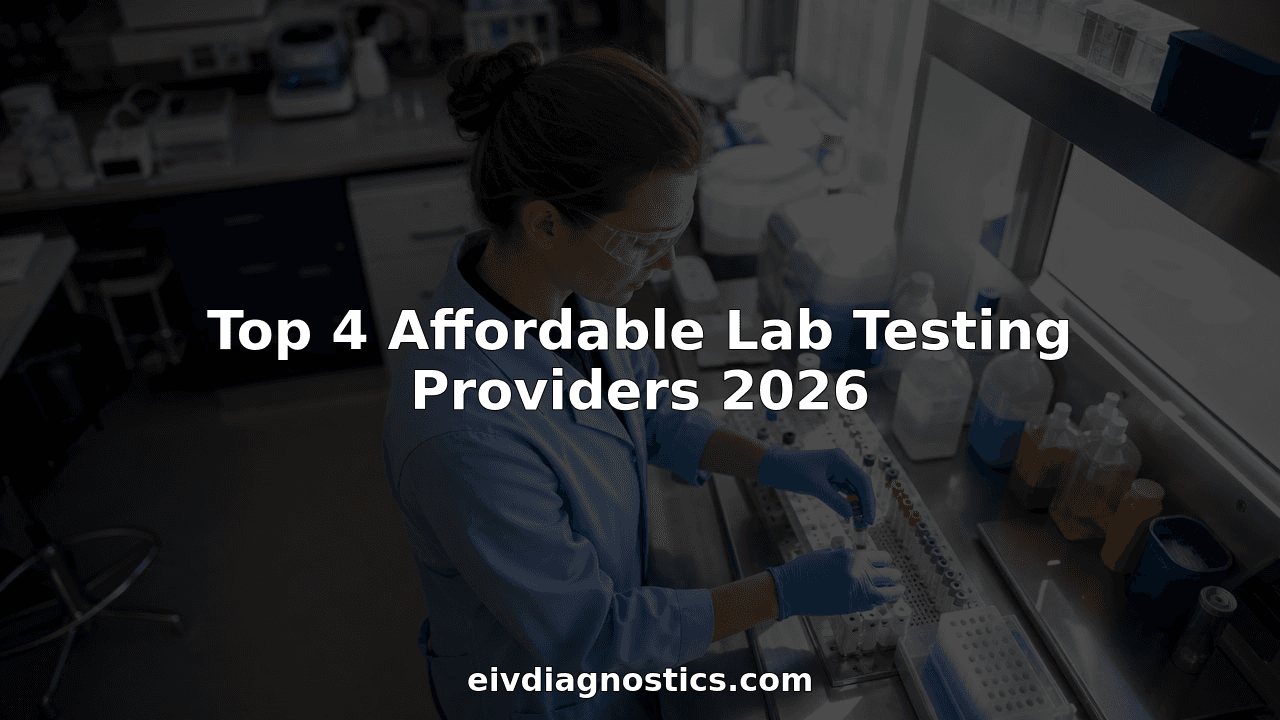 Top 4 Affordable Lab Testing Providers 2026